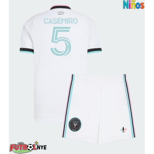 Camiseta Inter Miami Casemiro #5 Tercera Equipación para niños 2026-27 manga corta (+ pantalones cortos)
